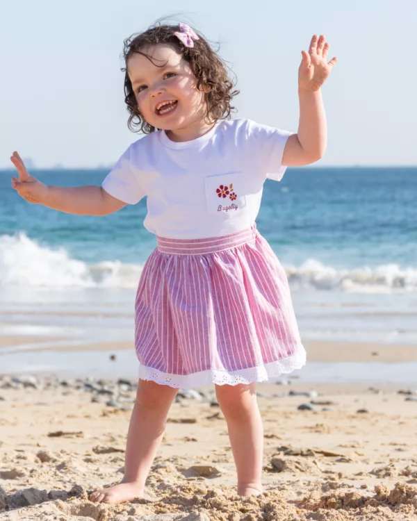 Jupe Landunvez broderie anglaise